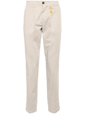 Manuel Ritz garment-dyed straight trousers - Neutrals