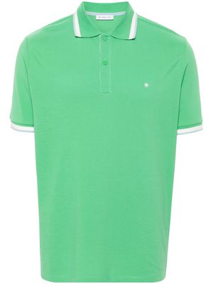 Manuel Ritz logo-embroidered cotton polo shirt - Green