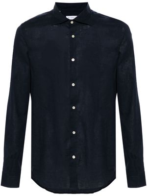 Manuel Ritz logo-embroidered long-sleeves shirt - Blue