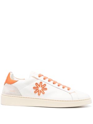 Manuel Ritz logo-patch leather sneakers - White