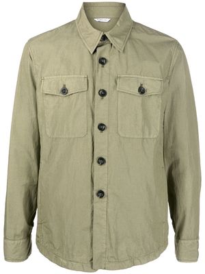 Manuel Ritz logo-patch shirt jacket - Green
