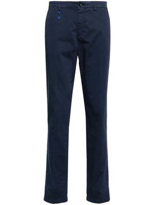 Manuel Ritz mid-rise cotton chinos - Blue