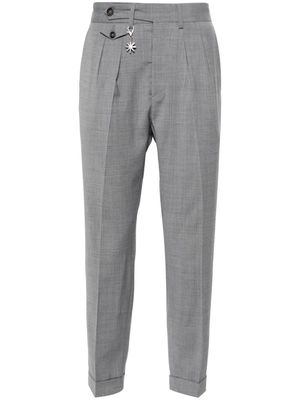 Manuel Ritz mid-rise pleat-detailed trousers - Grey