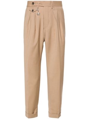 Manuel Ritz mid-rise pleated trousers - Neutrals