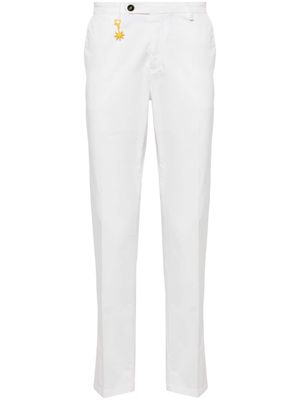 Manuel Ritz mid-rise straight-leg chinos - White