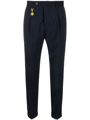 Manuel Ritz mid-rise tailored trousers - Blue
