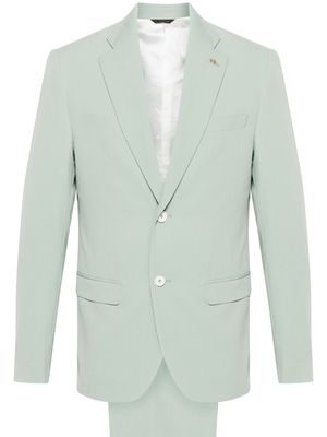 Manuel Ritz notch-lapels single-breasted suit - Green