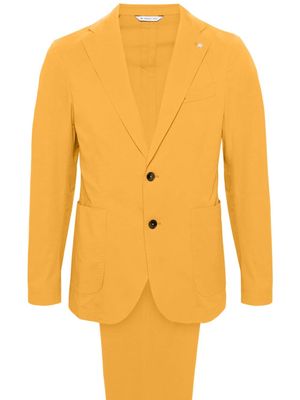 Manuel Ritz notched-lapels single-breasted suit - Yellow