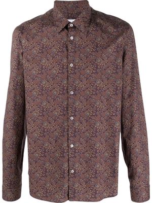 Manuel Ritz paisley-print long-sleeve shirt - Brown