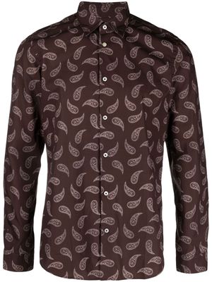 Manuel Ritz paisley-printed cotton shirt - Brown