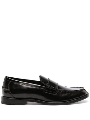 Manuel Ritz patent-finish leather loafers - Black