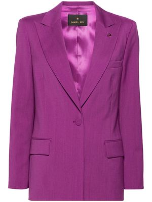 Manuel Ritz peak-lapels single-breasted blazer - Purple