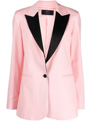 Manuel Ritz peak-lapels virgin-wool blazer - Pink