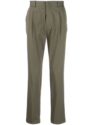 Manuel Ritz pleat-detail cotton tailored trousers - Green