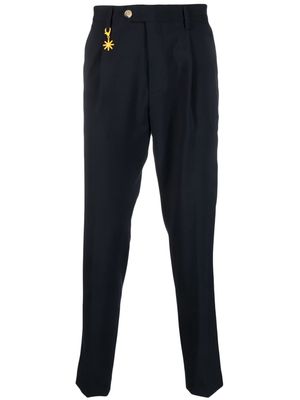 Manuel Ritz pleat-detail tailored trousers - Blue