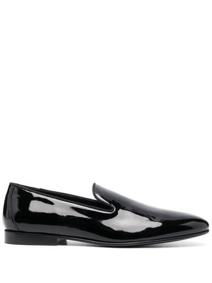 Manuel Ritz polished leather loafers - Black
