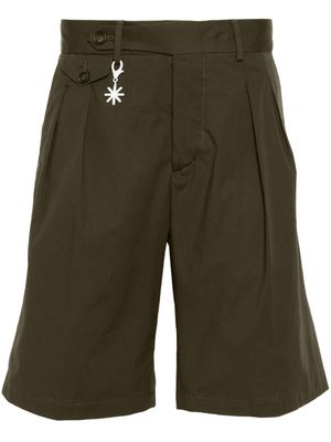 Manuel Ritz poplin bermuda shorts - Green