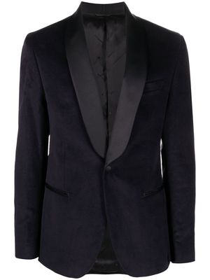 Manuel Ritz satin-trim dinner jacket - Blue