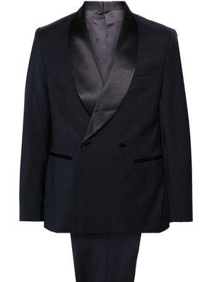 Manuel Ritz shawl-lapels double-breasted suit - Blue