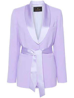 Manuel Ritz shawl-lapels single-breasted blazer - Purple