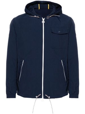 Manuel Ritz shell hooded zip-up jacket - Blue