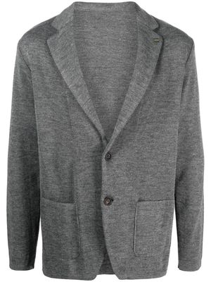 Manuel Ritz single-breasted knitted blazer - Grey
