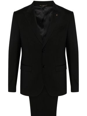 Manuel Ritz single-breasted wool suit - Black