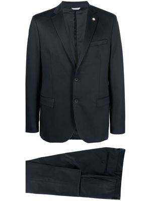 Manuel Ritz single-breasted wool suit - Blue