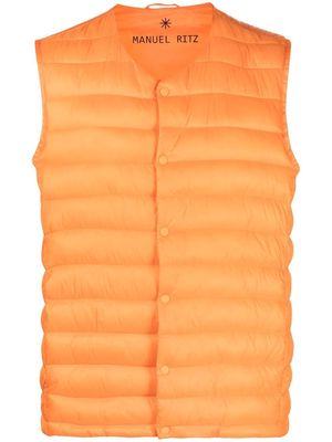 Manuel Ritz sleeveless padded gilet - Orange