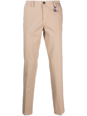 Manuel Ritz slim-cut chino trousers - Neutrals