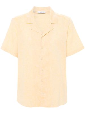 Manuel Ritz slub-texture shirt - Yellow