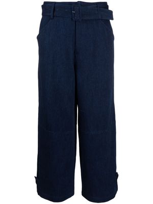 Manuel Ritz straight-leg cotton cargo jeans - Blue