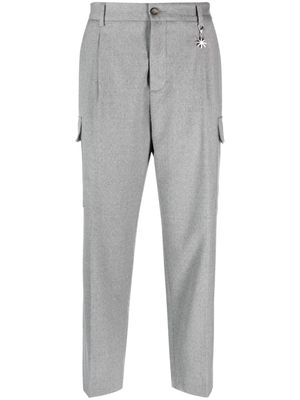 Manuel Ritz straight-leg flannel cargo trousers - Grey