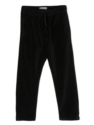 Manuel Ritz straight-leg velvet trousers - Black