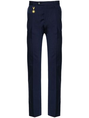 Manuel Ritz tailored straight-leg trousers - Blue