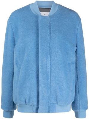 Manuel Ritz terry-cloth bomber jacket - Blue