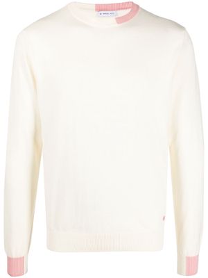 Manuel Ritz two-tone knitted sweatshirt - Neutrals