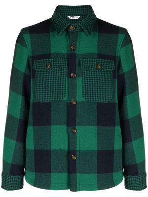Manuel Ritz wool-blend shirt jacket - Green