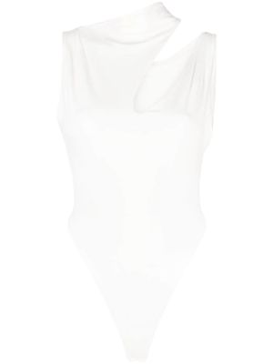 MANURI cutout jersey bodysuit - White