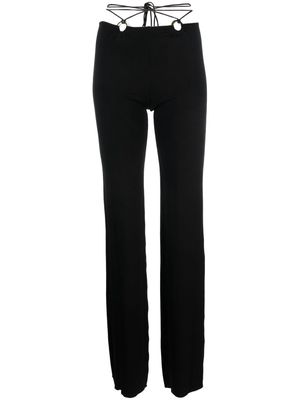 MANURI Hanna low-rise trousers - Black
