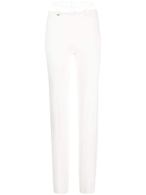 MANURI Hanna low-rise trousers - White