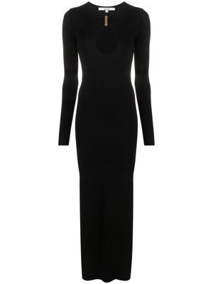 MANURI Mary Jean chain-link midi dress - Black