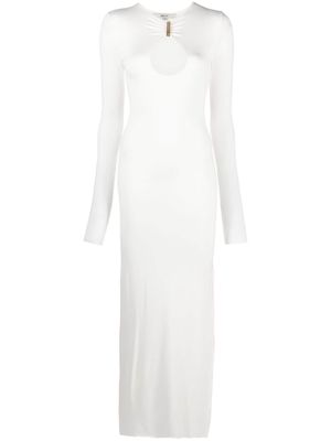 MANURI Mary Jean chain-link midi dress - White