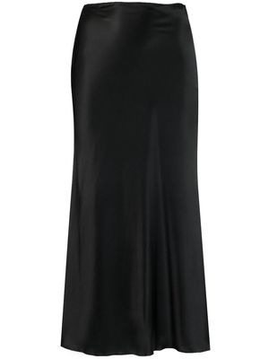 MANURI Patricia silk skirt - Black