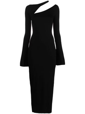 MANURI Sandy cut-out maxi dress - Black