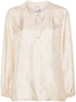 Manzoni 24 graphic-print silk blouse - Neutrals