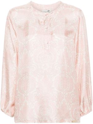 Manzoni 24 graphic-print silk blouse - Pink