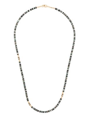 MAOR 18kt yellow gold Housa bead necklace - Green