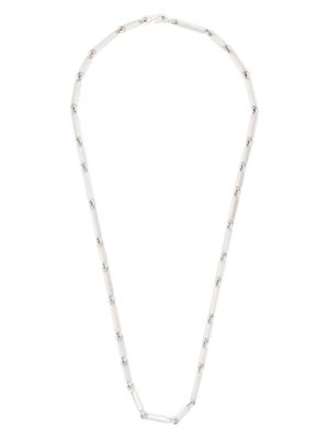 MAOR Cuadrangular silver necklace