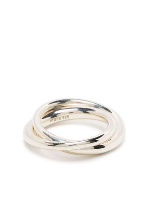 MAOR Duo Nerk polished-finish ring - Silver